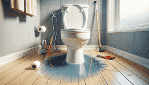 Arrêt de fuite dans les toilettes